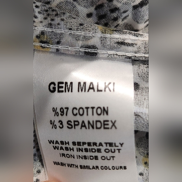 Gem Malki Short sleeve casual button down modern fit XL New - Picture 15 of 15